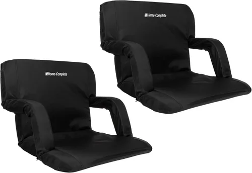 Vista 8 de Home-Complete Stadium Seat Chair Bleacher Cushions with Padded Back Support, Armrests, 6 Reclining Positions and Portable Carry Straps