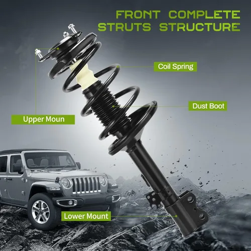 Vista 2 de AUTOSAVER88 Ensamblaje de amortiguadores y puntales delanteros completos Compatible con RAV4 AWD 2000-2005