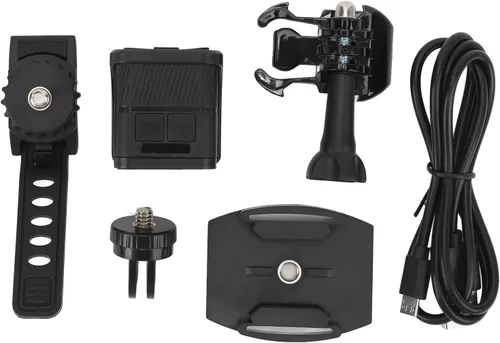 Cámara de bicicleta para manillar, anti vibración 1080P WiFi cámara de acción con ángulo amplio de 120 ° para bicicleta, montaña, bicicleta de