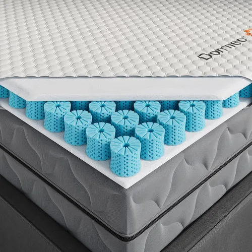 Vista 10 de Dormeo Cubrecolchón refrescante prémium California King, tecnología Octaspring® de 3 zonas para un apoyo óptimo de la espalda, parte inferior