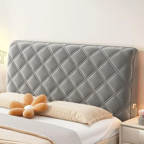EFELIM Funda de terciopelo para cabecero de bebé para cama Queen King de tamaño matrimonial, funda gruesa para cabecero de cama a prueba de polvo