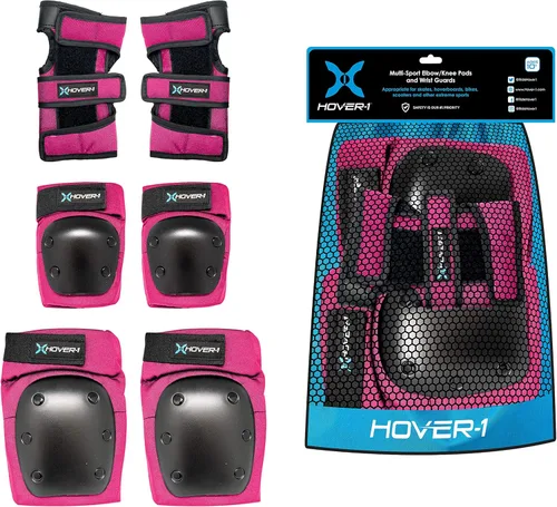 Vista 9 de Hover-1 Protective Elbow Pads, Knee Pads, Wrist Guards, Padded Shorts, Tank Top, T-Shirt - Hard PP Shells for Impact Resistance & EVA Foam