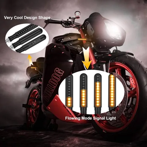 Vista 3 de Kinstecks - 4 luces direccionales de 12V para motocicleta, moto todoterreno y de cuatro ruedas
