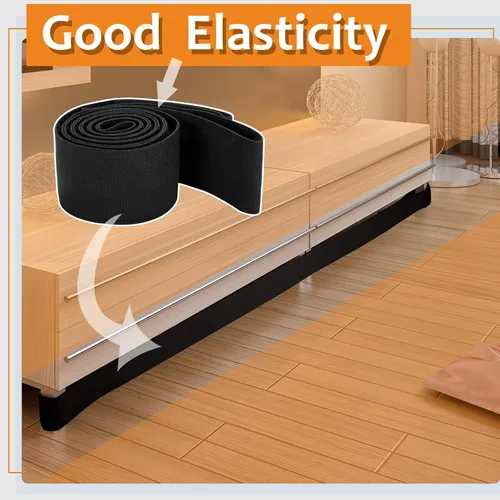 Vista 5 de Bloqueador de juguetes para debajo del sofá, barrera para mascotas debajo del sofá, cama ajustable, bloqueador de sofá para juguetes del sofá