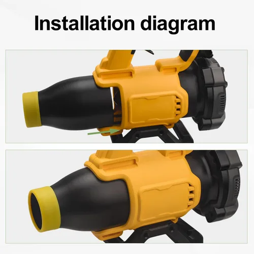Vista 4 de Boquilla de secado de coche para soplador de hojas DEWALT 20V MAX XR DCBL722B DCBL722P1, 8 pulgadas de largo (fácil instalación)
