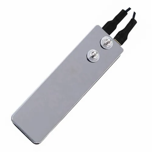 Vista 4 de DOWEI Interruptor de pedal de pie de tatuaje, mini acero inoxidable plano, perfecto para suministros de ametralladoras eléctricas de tatuaje