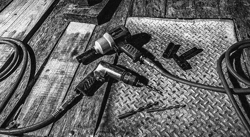 Vista 5 de Ingersoll Rand EC112 Taladro neumático sin llave de 1/2", reversible, 500 RPM, 0.5HP