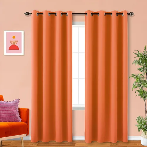 Vista 104 de KOUFALL Cortinas Doradas de Lujo Opacas para Sala de Estar, Elegantes Modernas Cortinas para Sala de 84 Pulgadas de Largo 2025
