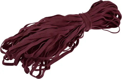 Vista 24 de MECCANIXITY Cordón elástico plano para coser de 1/4 de pulgada, 0.236 in, 33 yardas, cuerda elástica pesada para manualidades, color verde militar