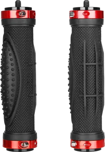 Vista 3 de ChromLives - Empuñadura de cámara con soporte universal, estabilizador de mango de cámara con rosca macho de 1/4 pulgadas para cámara de video