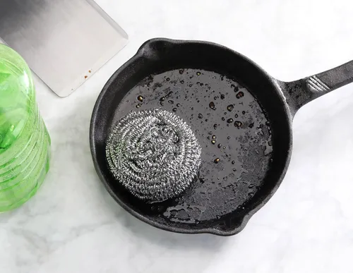 Vista 5 de New Star Foodservice 54460 Esponjas de acero inoxidable extra grandes (1.76 onzas), juego de 12