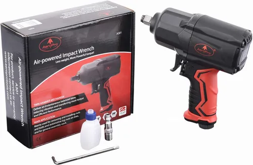 Vista 3 de AEROPRO TOOLS A301 - Llave de impacto neumática compuesta de 1/2 pulgada y juego de llaves de impacto profundo de 1/2 pulgada (11 piezas)