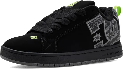 Vista 16 de DC Shoes Court Graffik - Tenis de skate para hombre Negro/Negro/Negro