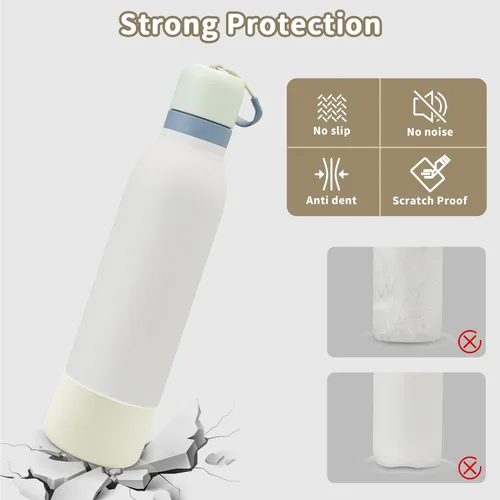 Vista 3 de 2 botas de silicona compatibles con Owala FreeSip Twist de 24 onzas Brisa helada
