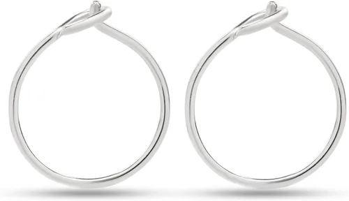 Vista 10 de Small Thin Handmade Huggie Hoop Earrings for Women Girls