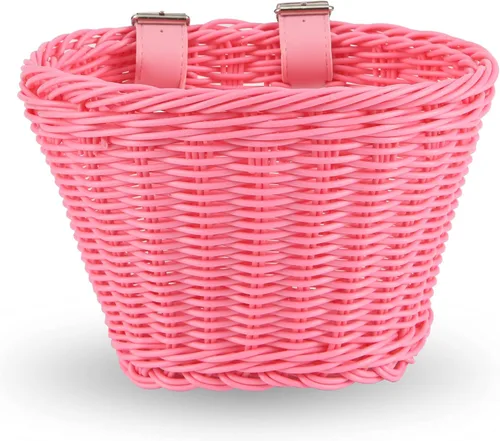 EIRONA Bike Basket for 12-16 Kids Bicycle, Balance Bike, Tricycle,Scooter with DIY Decal