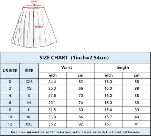 Vista 4 de TONCHENGSD Falda de tenis plisada de cintura alta para mujer