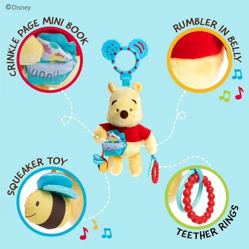 Vista 3 de Kids Preferred Disney juguete de actividades para bebé , Winnie the Pooh