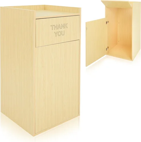 Vista 11 de Alpine Gabinete de Bote de Basura para Restaurante - Bote de Basura Comercial de 40 Galones, Receptáculo de Basura Interior con Soporte para Bandeja
