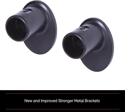 Vista 4 de Barra de cortina negra, 48.0in