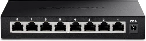 Vista 11 de Carcasa de plástico interruptor Trendnet GREENnet de Unmanaged Gigabit escritorio, Negro, 1