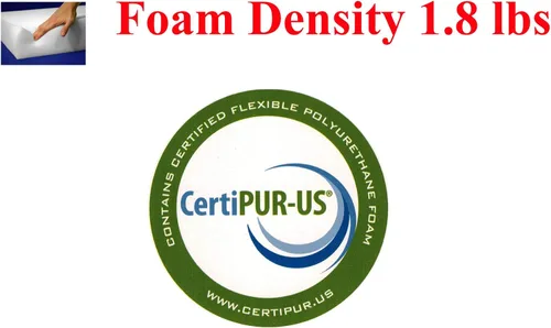 Vista 3 de D&D Futon Furniture Colchón plegable de espuma, sofá cama, camas de invitados (tamaño Queen, gris)