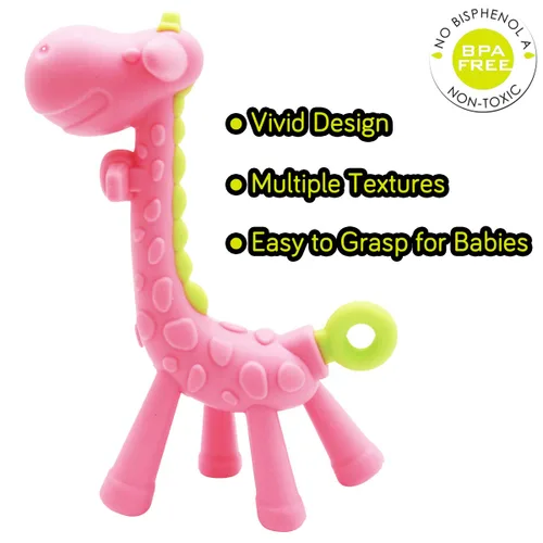 Vista 3 de Stand-Up Teething Toys for Babies 0-6 Months 6-12 Months - Teethers with 2 × Baby Fruit Feeders and 4 × Baby Teether - BPA FreeFreezer Free