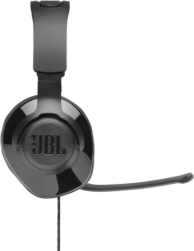 Vista 6 de JBL Quantum 200 - Wired Over-Ear Gaming Headset with Voice Focus Directional flip-up mic and Memory Foam Ear Cushions (Black) (Pack of 4)