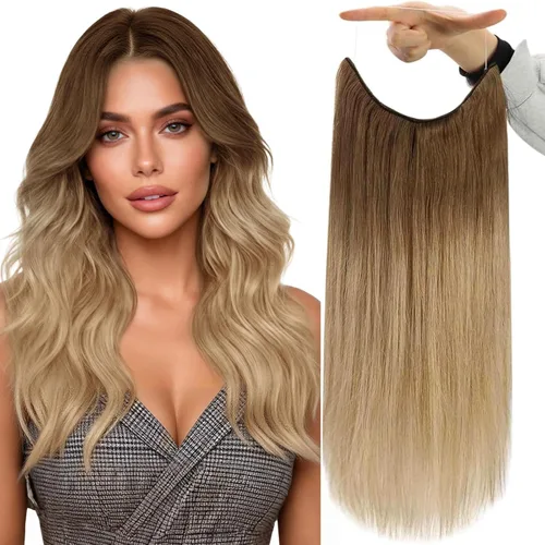 Vista 41 de Full Shine - Extensiones invisibles de cabello con alambre de 12 pulgadas