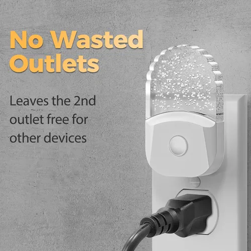 Vista 4 de DORESshop Luces nocturnas enchufables a la pared [paquete de 2] 3CCT luz nocturna LED con sensor de atardecer a amanecer, luz nocturna enchufable