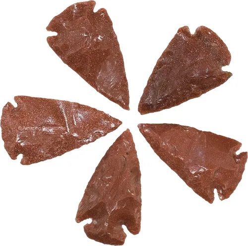 Vista 18 de Amazing Gemstone Punta de flecha de cuarzo Aura de Titanio, cristal y piedra curativa, cabeza de flecha de roca pedernal – 2 a 3 puntas de flecha