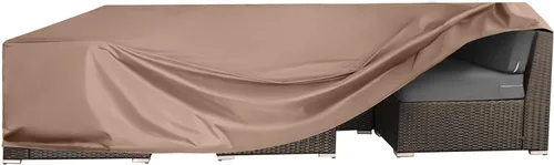 Vista 9 de Fundas para Juego de Muebles de Patio Impermeables Funda para Juegos de Conversación de Patio Funda para Sofá Seccional de Exterior Fundas