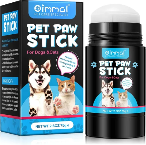 Bálsamo para patas de perro de 2.6 onzas, bálsamo de patas para perros, palitos de patas de mascotas, calma, cura y protege las patas de perro