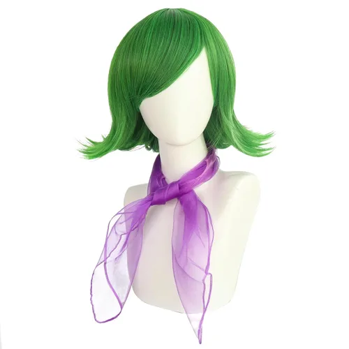 Vista 11 de Pelucas cortas de cosplay azules para hombres peluca masculina de Halloween (JOY)