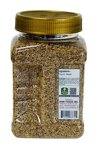 Vista 3 de Desi Kitchen Spices All Natural Sin sal Vegano Sin OMG Semillas Ajwain (hierba Bishops) 198 gm (7 oz)