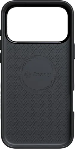 Vista 410 de Casely Funda para iPhone 17 Pro Max Ónix de medianoche Negro brillante Compatible con MagSafe Diseño protector audaz