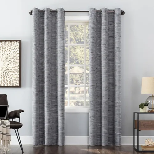 Vista 10 de Sun Zero Denver - Cortina opaca térmica con ojales, panel de 40 x 84 pulgadas, nuez