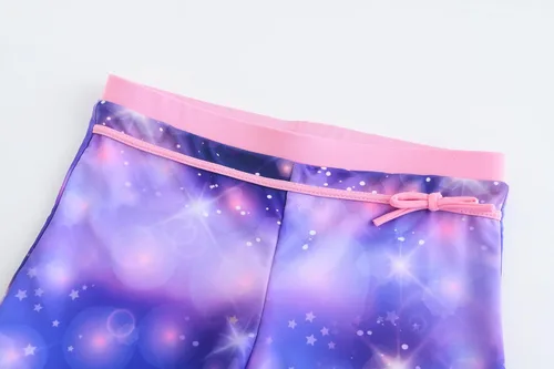 Vista 5 de Akokvlar Traje de baño de dos piezas para niñas, tankini con pantalón corto