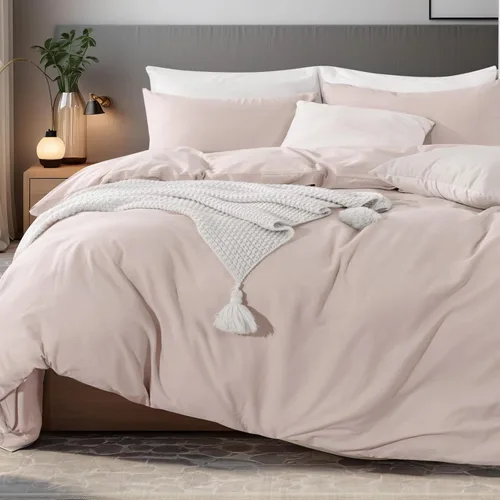 Vista 37 de NEXHOME PRO Funda de edredón Twin XL 100% algodón lavado, transpirable, duradera, texturizada, similar al lino, juego de ropa de cama para el hogar