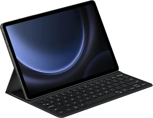 Vista 7 de Samsung Funda para teclado para Galaxy Tab S9 FE+, funda protectora para tablet, experiencia similar a una PC, parte trasera magnética, posiciones
