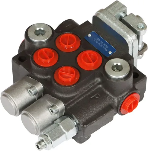 Vista 5 de Válvula hidráulica Válvula de control direccional hidráulica Válvula de doble efecto 2 carrete 11 GPM 3600 PSI Puertos SAE para tractores pequeños