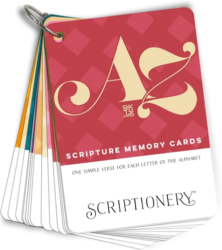 ABC Tarjetas con versículo bíblico para niños y adultos, tarjetas de memoria de las Escrituras para rellenar cestas de Pascua cristianas, memoria de