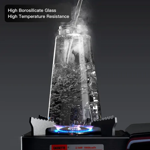 Vista 2 de CCKO Botella dispensadora de aceite de oliva de vidrio con boquilla abatible automática de 19 onzas para cocina, dispensador de aceite de cocina sin