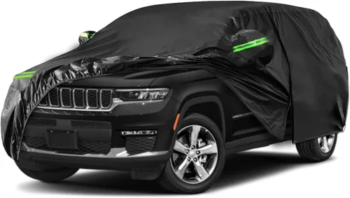 Vista 12 de Fundas impermeables para automóvil de repuesto para Jeep Patriot 2006-2017, 6 capas para todo tipo de clima, con puerta con cremallera y bandas