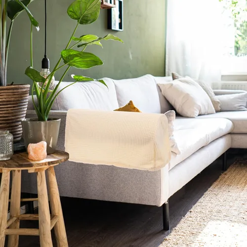 Vista 3 de SEWACC 2 fundas para reposabrazos para sillas, funda para sillón, fundas antideslizantes con brazos, almohadillas para silla de escritorio