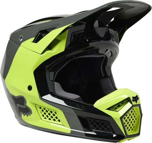 Vista 6 de Fox Racing Casco Unisex V3 RS para Motocross y Bicicleta de Tierra, Negro/Blanco/Naranja, Pequeño