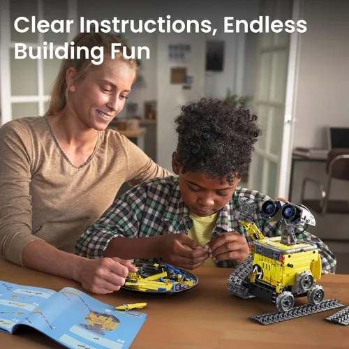 Vista 7 de Sillbird Kit de construcción de robot con control remoto, regalos STEM para niños de 8 a 13 años, juguetes robóticos de codificación técnica