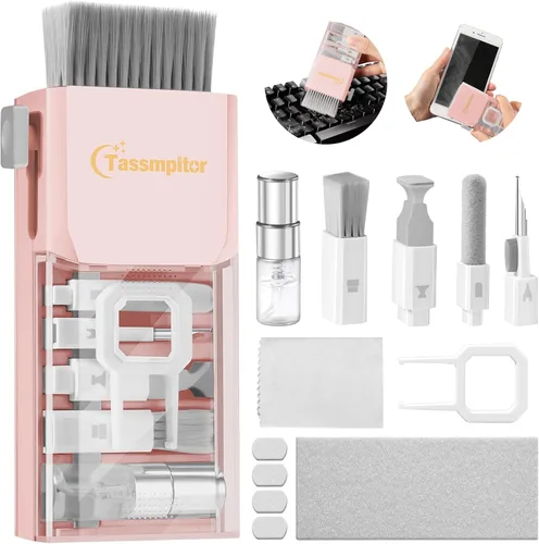 Vista 11 de Kit de Limpieza de Teclado, Limpiador de Teclado, Limpiador Todo en Uno para Pantalla de Computadora y Laptop, Kit de Limpieza Electrónica Compacto