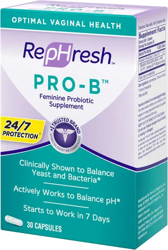 Vista 14 de RepHresh Suplemento probiótico Pro-B para mujeres, 30 cápsulas orales