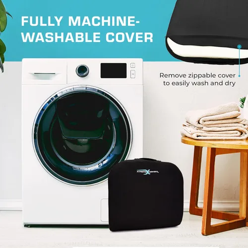 Vista 7 de Xtreme Comforts Cojines de asiento Cojines de silla de oficina para escritorio, automóvil, silla de ruedas Cojín ergonómico de espuma